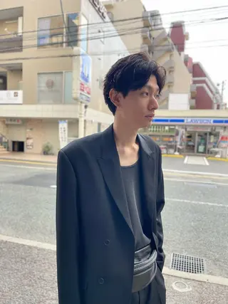 パーマ メンズ ワキウチコウスケ 福岡天神美容室のヘアスタイル