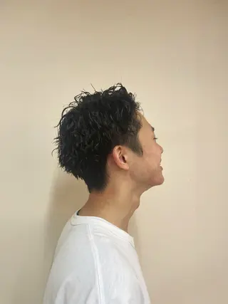 パーマ メンズ amble luxe 伊畑優希のヘアスタイル