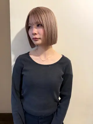 ショート カラー ふうか 心斎橋美容室のヘアスタイル