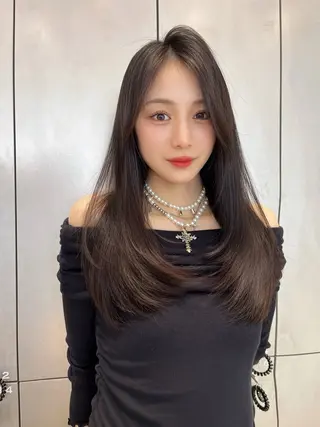 ロング カラー 韓国ヘア/髪質改善 TAKAHIROのヘアスタイル