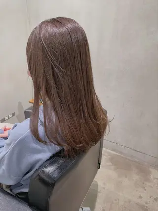 ロング 🎀透明感× 暖色カラーつな🎀のヘアスタイル