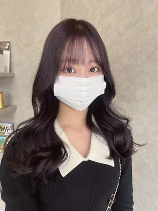 ロング カラー Rina  のヘアスタイル