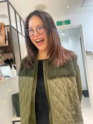 セミロング カラー BoomBOX所属・HIBIKI/原宿 ハッシュカット🪄のヘアスタイル