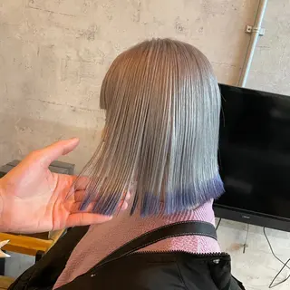 ショート カラー エクステ・レイヤ ーカット松下宗翔のヘアスタイル