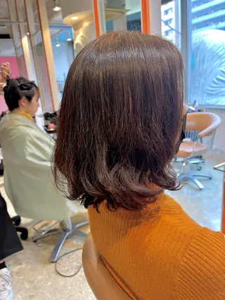 ミディアム パーマ うしだ かおるのヘアスタイル