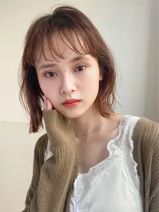 ショート カラー 🪭risa 暖色/レイヤー🪭のヘアスタイル