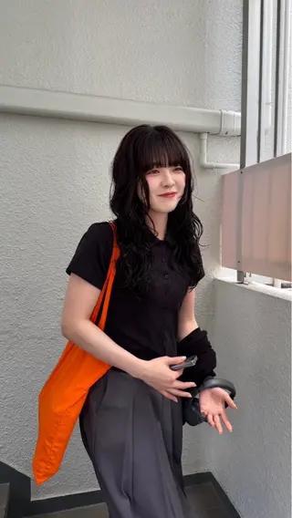 ロング パーマ 透明感×レイヤーカッ ト🌼kiraraのヘアスタイル