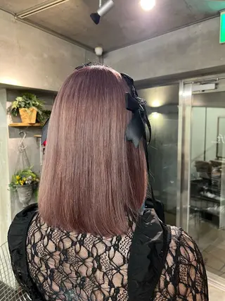 ミディアム 土田かほ/本日🈳 透明感カラー🍃のヘアスタイル