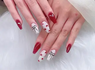 ネイル 長さだし/持込/ ins風ネイル/Umのネイルデザイン