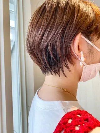 ショート カラー ハイトーン×似合わせ 🌱中川慎之介のヘアスタイル