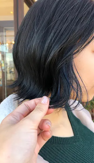 ミディアム カラー パーマ ヘアアレンジ EARTH長岡店🩵 石原莉穂のヘアスタイル