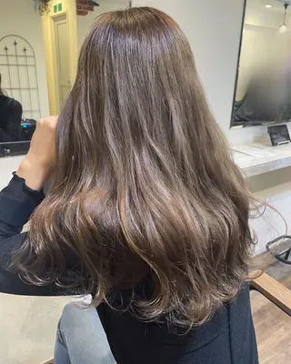 セミロング カラー m ā l o.🌷 サカモトマイコのヘアスタイル