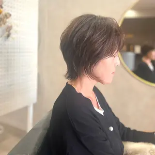 ショート カラー 瀧　元気/ショート/ 白髪ぼかし/髪質改善のヘアスタイル