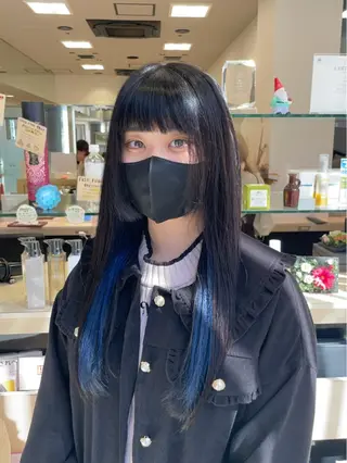 ロング カラー クロスパーマ/うる艶 カラー/Kurumiのヘアスタイル