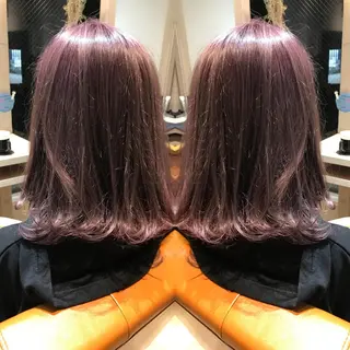 ミディアム カラー 髪質改善特化 ミサワコウキのヘアスタイル