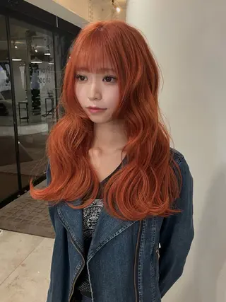 ロング Hanaka🐈‍⬛ 海外×ニュアンスのヘアスタイル