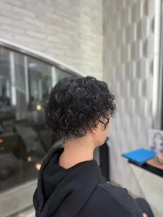 ショート パーマ メンズ 🔥men's特化 🔥三上 拓真のヘアスタイル