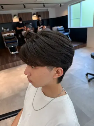 ショート パーマ メンズ 垢抜けへの近道✂️ メンズ縮毛矯正/齊藤のヘアスタイル