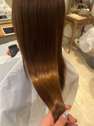 ロング 縮毛矯正/🍒ྀི ナカヤマミオ🍒ྀིのヘアスタイル