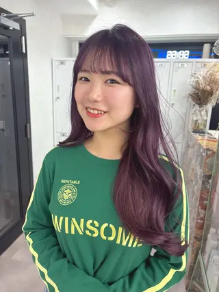 ロング カラー うる艶カラー/ハイト ーン🎀hina🎀のヘアスタイル