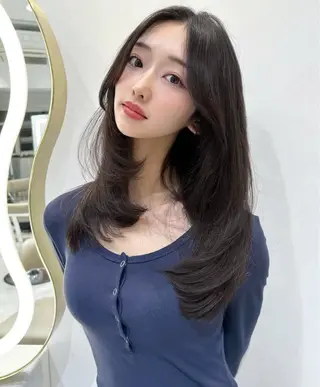 ロング ❄️暗髪/透明感❄️ /reyのヘアスタイル