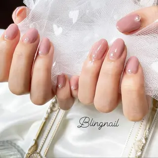 ネイル 23時まで❤︎韓国、 ワンホンネイルのネイルデザイン