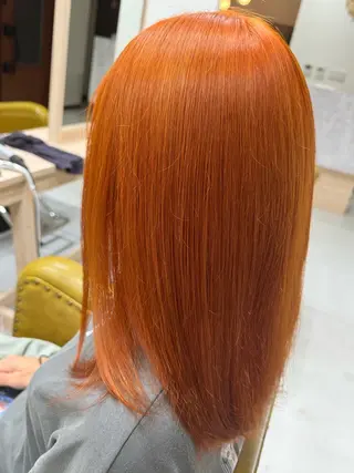 セミロング カラー 大内 カオリのヘアスタイル