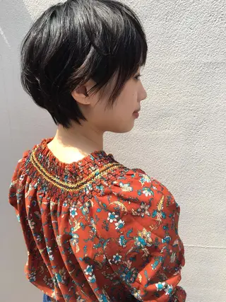 ショート パーマ THE DAY所属・AKI HASHIMOTOのヘアスタイル