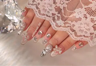 ネイル 23時まで❤︎韓国、 ワンホンネイルのネイルデザイン