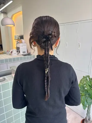 ヘアアレンジ 広島/ヘアセット /ベージュ/わかなのヘアスタイル