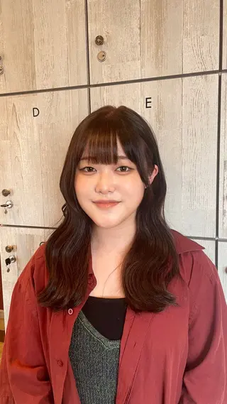 ロング カラー なつき/ 艶カラー/縮毛矯正のヘアスタイル