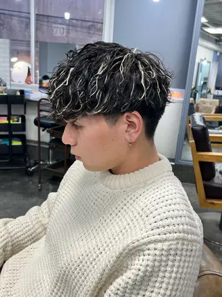 ショート 梅田/パーマ特化/ メンズパーマ/一色翔のヘアスタイル