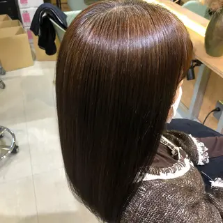ミディアム 青木 ありさのヘアスタイル