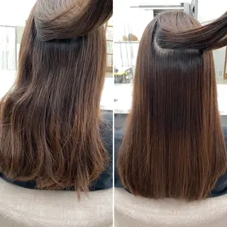 ロング カラー パーマ ヘアアレンジ キッズ ネイル マツエク・マツパ 京都レイヤーカット/ 縮毛矯正/羽柴りくのヘアスタイル