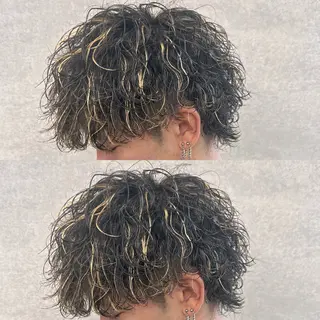 ショート カラー パーマ メンズ 【メンズサロン】 BLUCK 横浜のヘアスタイル