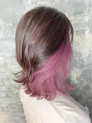 ミディアム カラー カラーモデル募集 ☘️もえな☘️のヘアスタイル