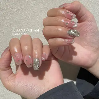 ショート ネイル nail salon neigeのネイルデザイン