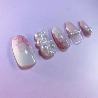 ネイル ハイトーン🦄ネイル 💞のぶちのネイルデザイン