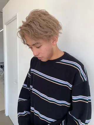 ショート カラー メンズ YU KIのヘアスタイル