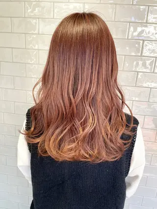 セミロング SALOWIN  north茶屋町店所属・💎透明感カラー💎 ナチュラルテイストのヘアスタイル