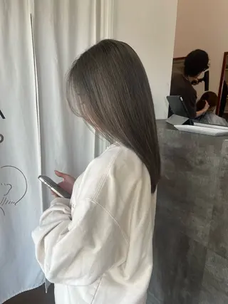 ロング カラー 金沢市/美容師/ 岡島由希美のマツエク・マツパデザイン