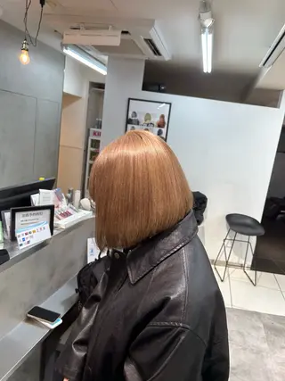 ショート レイヤー×ツヤカラー 渋谷/kougaのヘアスタイル