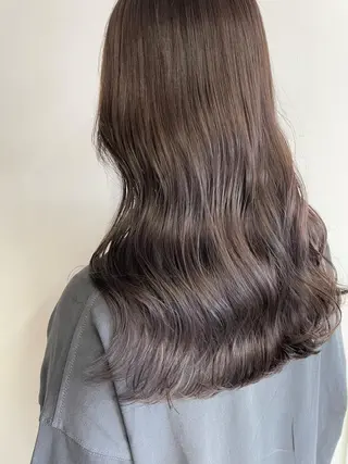 ロング カラー マエダ リョウのヘアスタイル