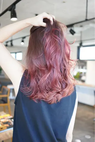 ロング ハイトーン/レイヤー /ケアブリーチ石川治のヘアスタイル