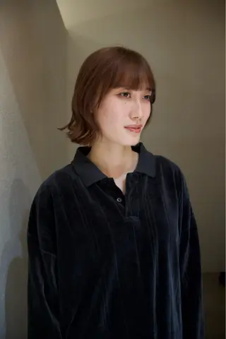 ショート カラー 《無料カットモデル / perm》ナミのヘアスタイル