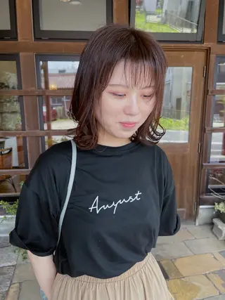 ミディアム カラー ヘアニュース所属・ヘアーニュース 🌿NAMII🌿のヘアスタイル