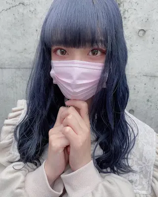 ロング カラー ヘアアレンジ 韓国レイヤーカット/ 儚げカラーチナツのヘアスタイル