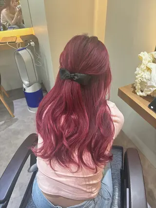 ロング カラー ハイトーン/アレンジ 🎀アオイ🎀のヘアスタイル