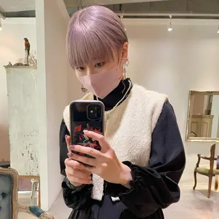 ショート カラー Asti  blanche所属・ショート/ブリーチ mizuki🐋のヘアスタイル