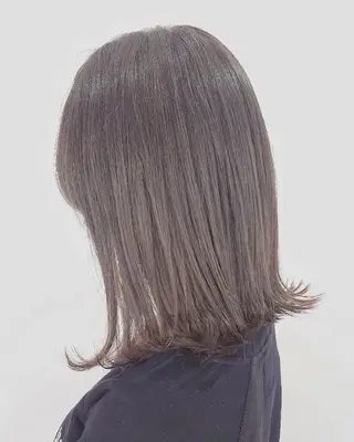 ミディアム カラー ✨ブリーチなし透明感 カラー✨ゆりかのヘアスタイル
